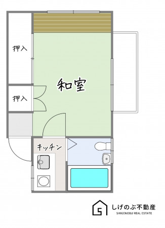 湖南市宝来坂、収益物件/アパートの間取り画像です