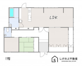 湖南市菩提寺北、中古一戸建ての間取り画像です