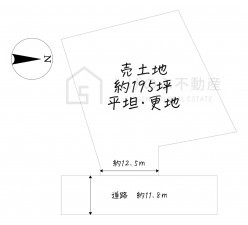 湖南市岩根、土地の間取り画像です