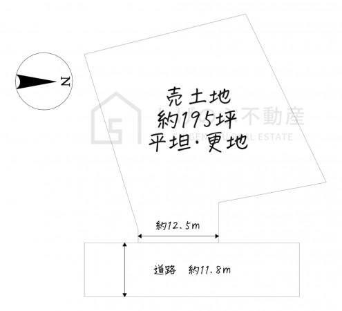 湖南市岩根、土地の間取り画像です