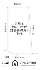 草津市矢橋町、土地の間取り画像です