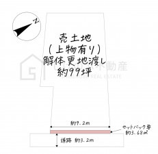 甲賀市水口町東林口、土地の間取り画像です