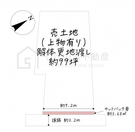 甲賀市水口町東林口、土地の間取り画像です