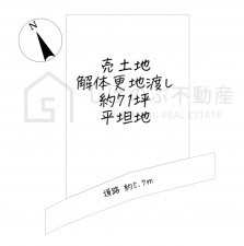 湖南市石部南、土地の間取り画像です