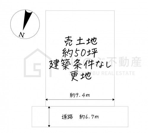 甲賀市甲南町深川、土地の間取り画像です