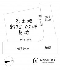 甲賀市甲南町葛木、土地の間取り画像です