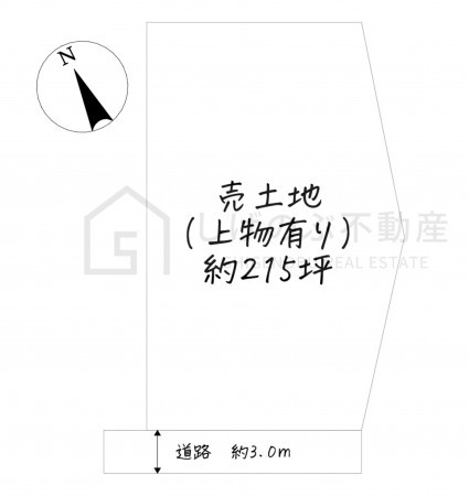 湖南市下田、土地の間取り画像です
