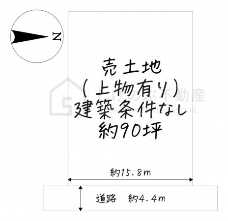 甲賀市甲南町葛木、土地の間取り画像です