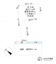 栗東市出庭、土地の間取り画像です