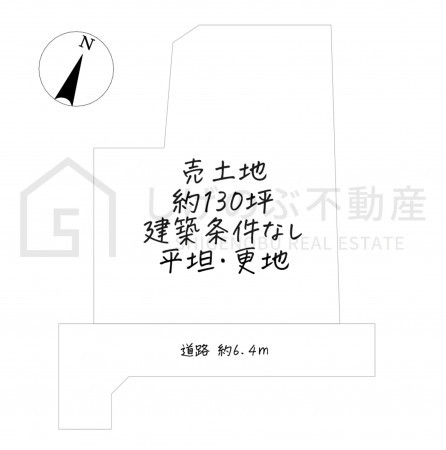 甲賀市水口町新城、土地の間取り画像です