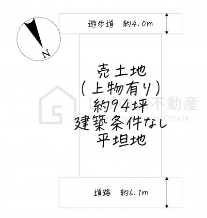 湖南市中央、土地の間取り画像です