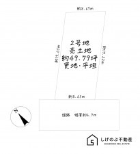 栗東市蜂屋、土地の間取り画像です