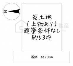 湖南市下田、土地の間取り画像です