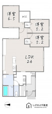 草津市岡本町、新築一戸建ての間取り画像です