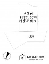 湖南市三雲、土地の間取り画像です