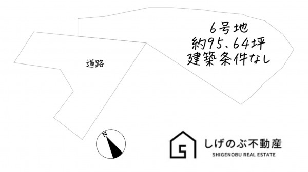 湖南市三雲、土地の間取り画像です