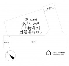 湖南市菩提寺西、土地の間取り画像です