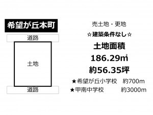 甲賀市甲南町希望ケ丘本町、土地の間取り画像です
