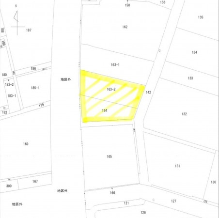 富山市吉倉、土地の間取り画像です
