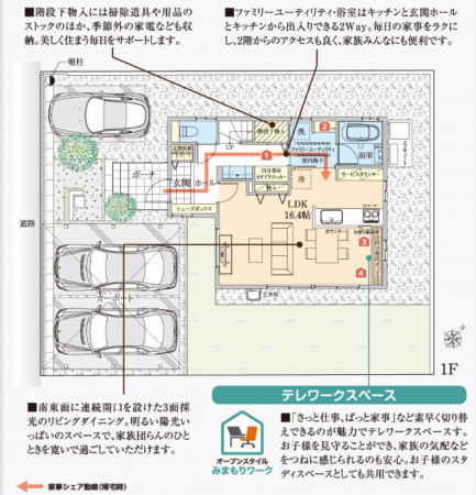 富山市本郷新、中古一戸建ての間取り画像です