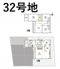 富山市上飯野、中古一戸建ての間取り画像です