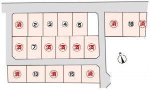 富山市下大久保、土地の間取り画像です