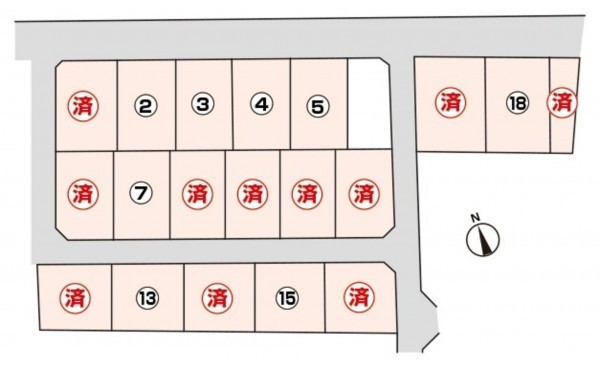 富山市下大久保、土地の間取り画像です