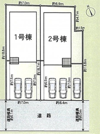 富山市神通町、新築一戸建ての画像です