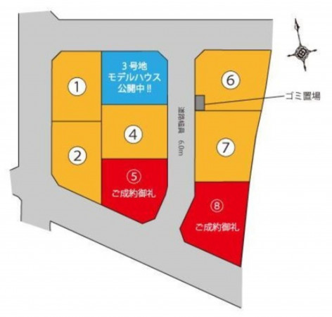 富山市中島、土地の間取り画像です