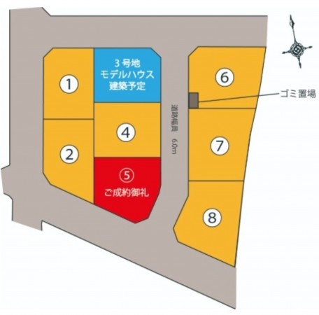 富山市中島、土地の間取り画像です