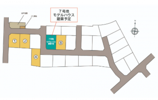 富山市大泉、土地の間取り画像です