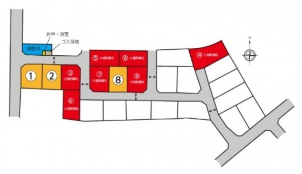 富山市大泉、土地の間取り画像です