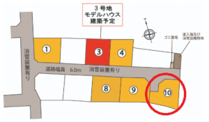 富山市奥田町、土地の間取り画像です