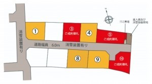 富山市奥田町、土地の間取り画像です