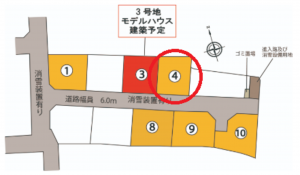 富山市奥田町、土地の間取り画像です