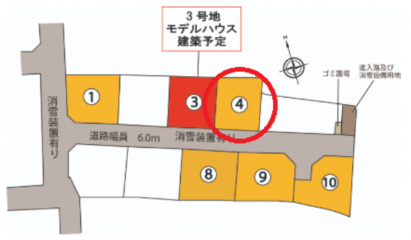 富山市奥田町、土地の間取り画像です