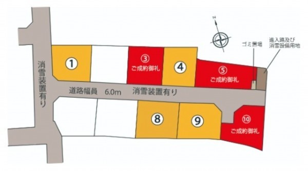 富山市奥田町、土地の間取り画像です