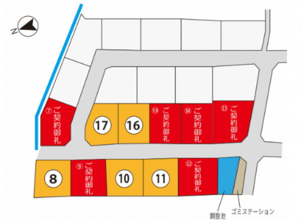 富山市千成町、土地の間取り画像です