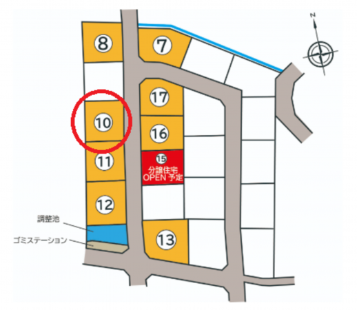 富山市千成町、土地の間取り画像です