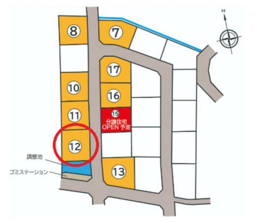 富山市千成町、土地の間取り画像です
