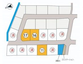 富山市千成町、土地の間取り画像です