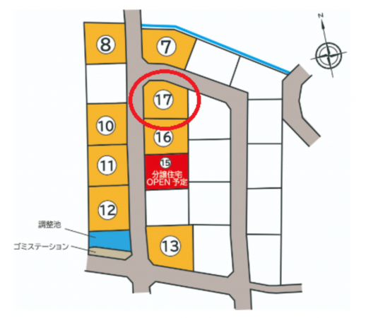 富山市千成町、土地の間取り画像です