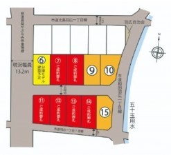 高岡市羽広、土地の間取り画像です