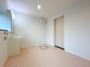 富山市町村、中古一戸建ての洗面画像です