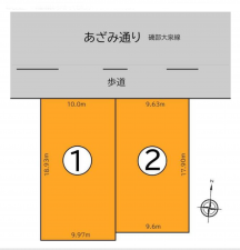 富山市大泉東町、土地の間取り画像です