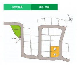 魚津市吉島、土地の間取り画像です