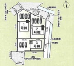 富山市森、新築一戸建ての間取り画像です