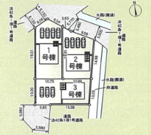 富山市森、新築一戸建ての間取り画像です