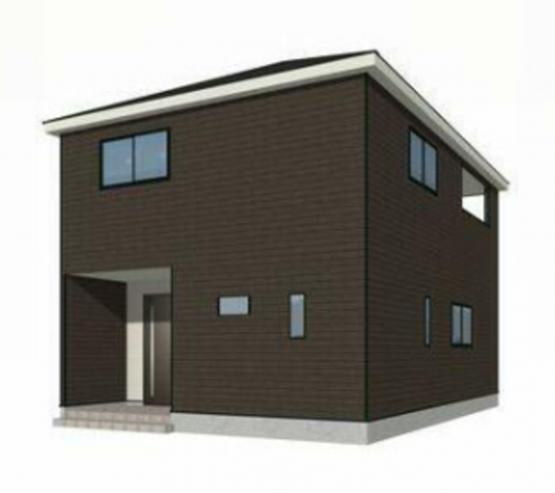 富山市中島、新築一戸建ての外観画像です