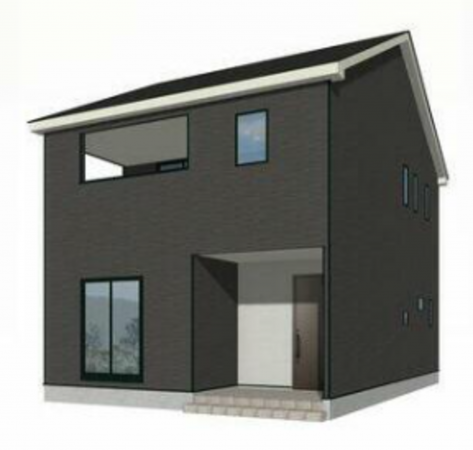 富山市中島、新築一戸建ての外観画像です